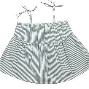 PINK CHICKEN Girls Stella Top Blue Skinny Stripe Size 14y NWOT